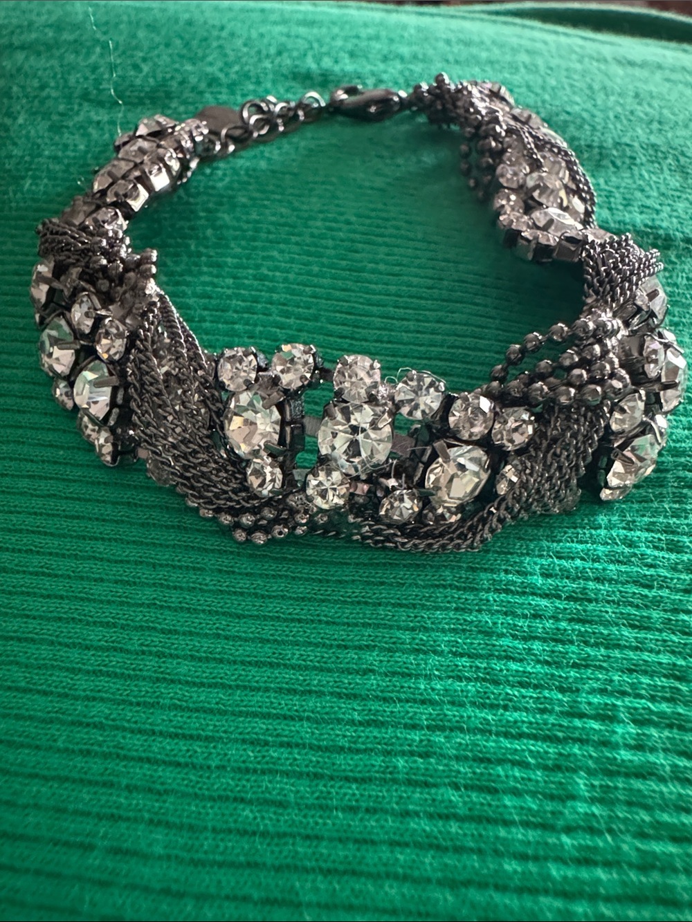 Elegant Silver Sparkly Bracelet